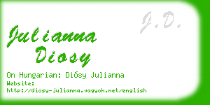 julianna diosy business card
